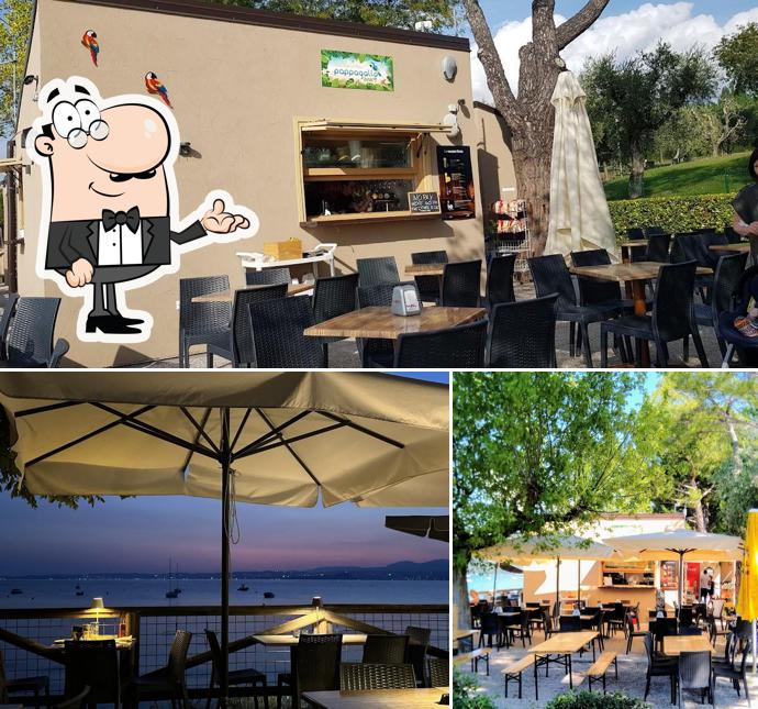 Gli interni di Pappagallo Beach