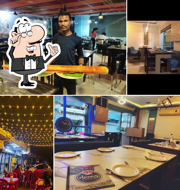 The interior of Chirag the restaurant