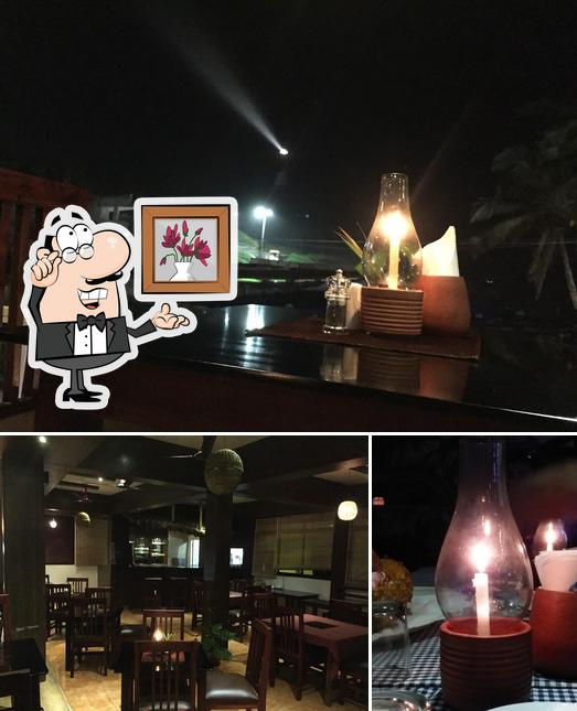 Take a look at the picture showing interior and dessert at Impresso Cafe