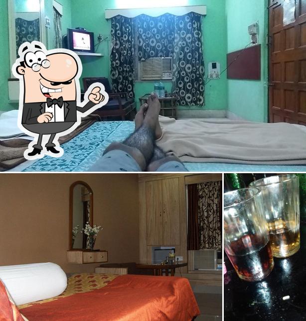 The restaurant's interior and beer