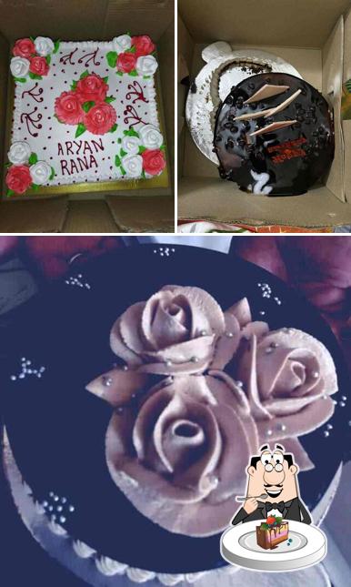 Chocolate cake at Delight Bakers