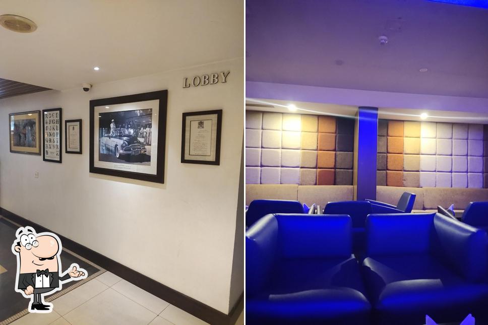 Take a seat at one of the tables at Hudson