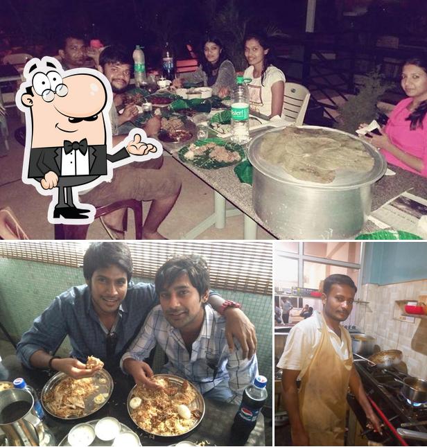 The interior of Ravi Pork Hotel