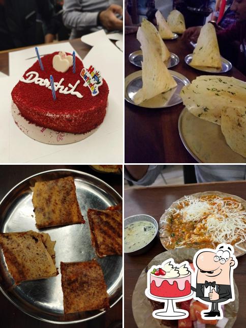 Red velvet cake at V S Dhosa