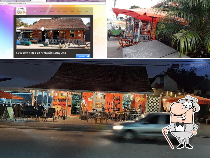 O exterior do Armazém Santa Ana