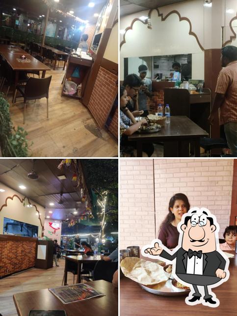 The interior of Rassa Shetkari Dhaba