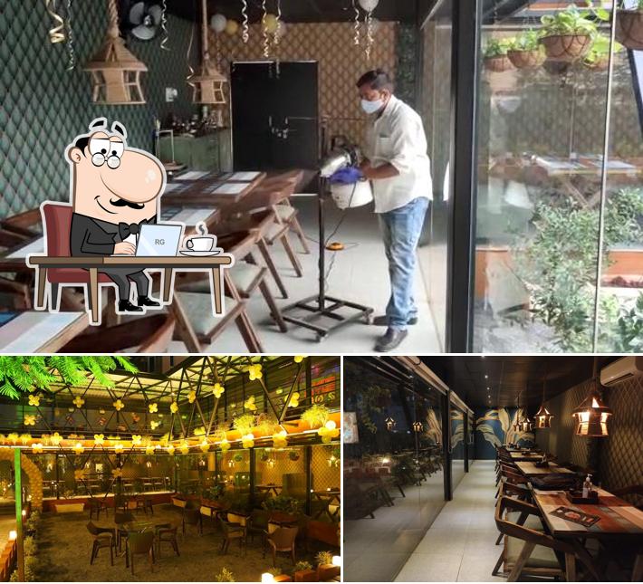 The interior of 90's Cafe & Restaurant