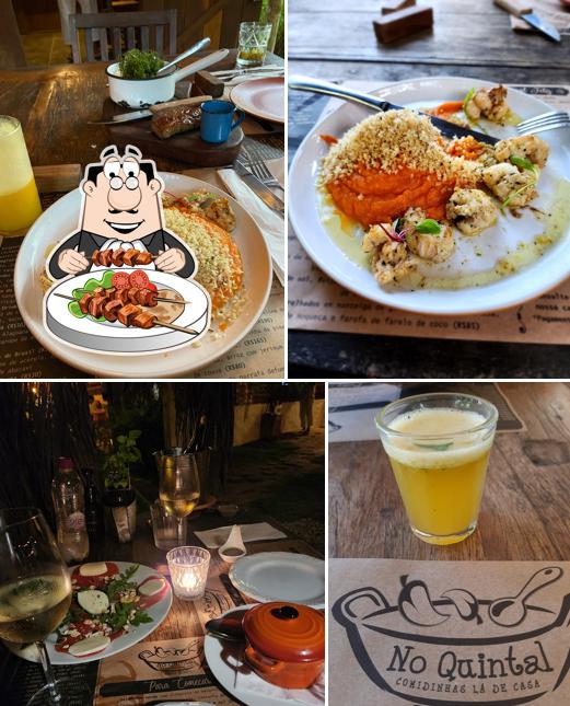 Comida em Restaurante No Quintal