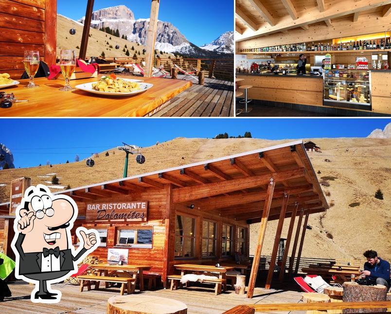 La foto della interni e cibo di Baita 3-Tre Dolomites