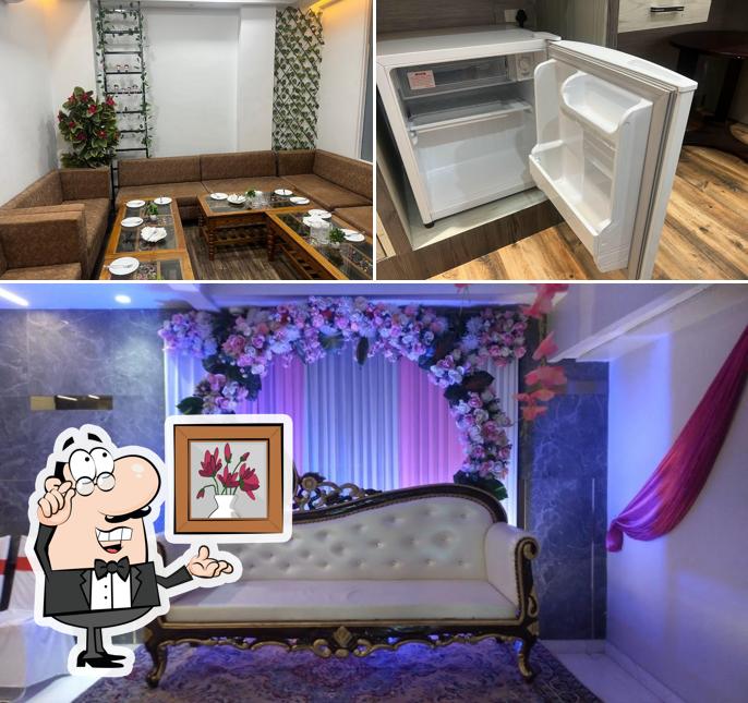 The interior of Hotel Blue Bell