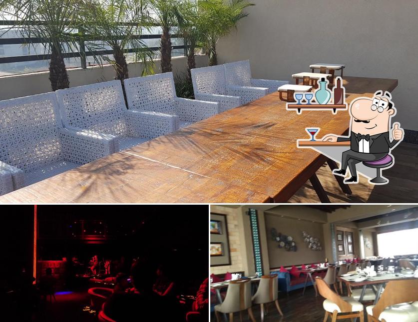 Take a seat at one of the tables at URBAN VIBES