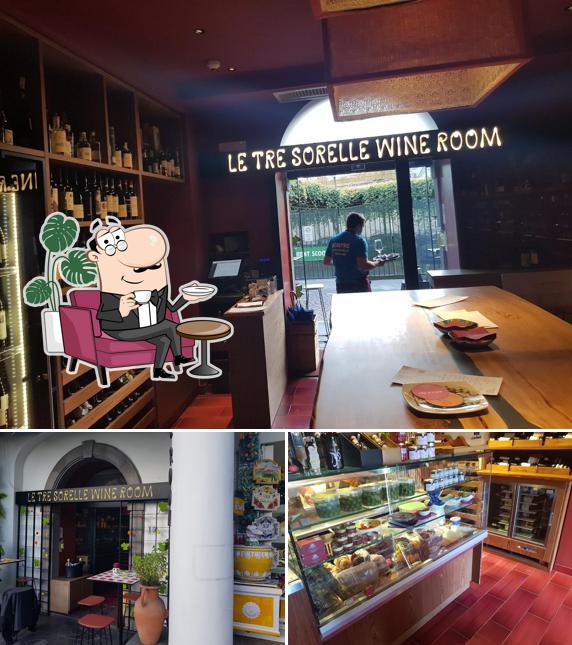 Dai un'occhiata agli interni di Le Tre Sorelle Wine Room