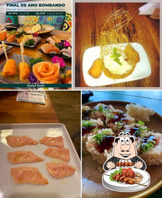 Comida em Tropical sushi