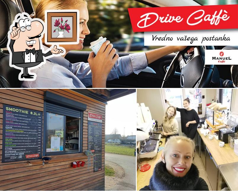 Gli interni di Drive cafe