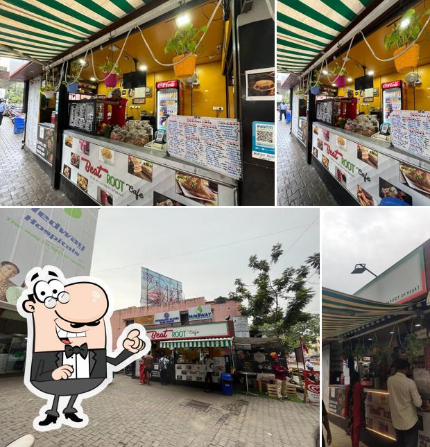 The restaurant's interior and exterior