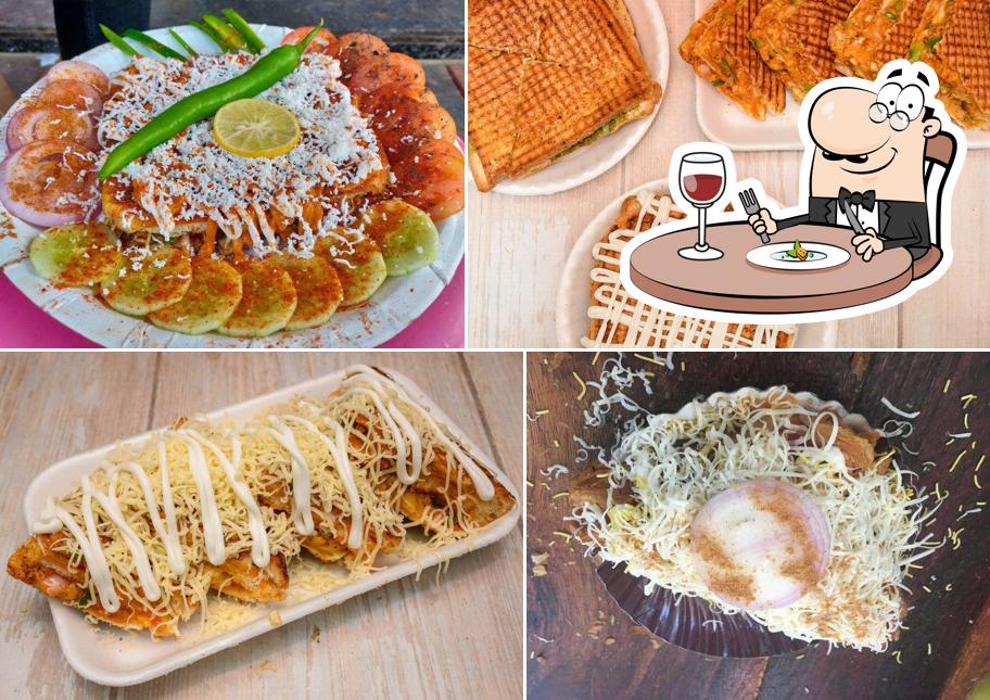 Food at Vijayshree sandwich