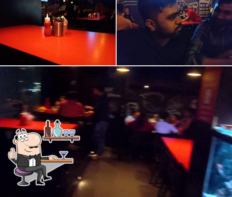 The interior of REAL PIZZA SURAT