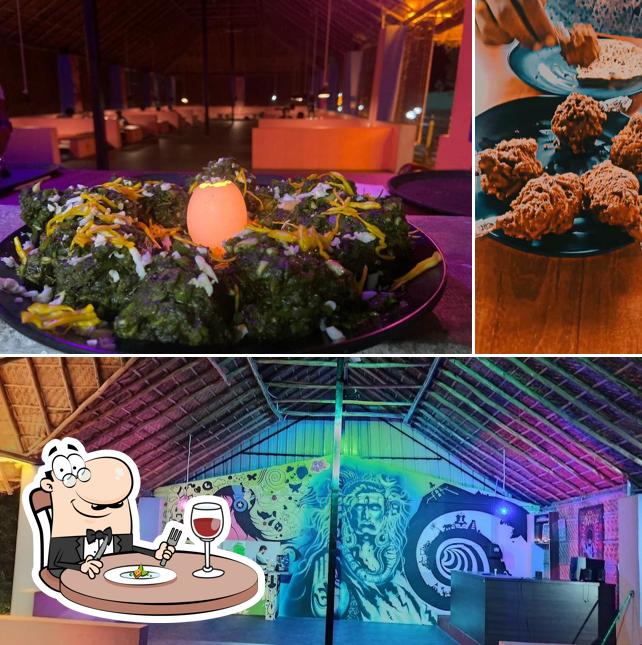 Check out the image depicting food and interior at Stone Chariot