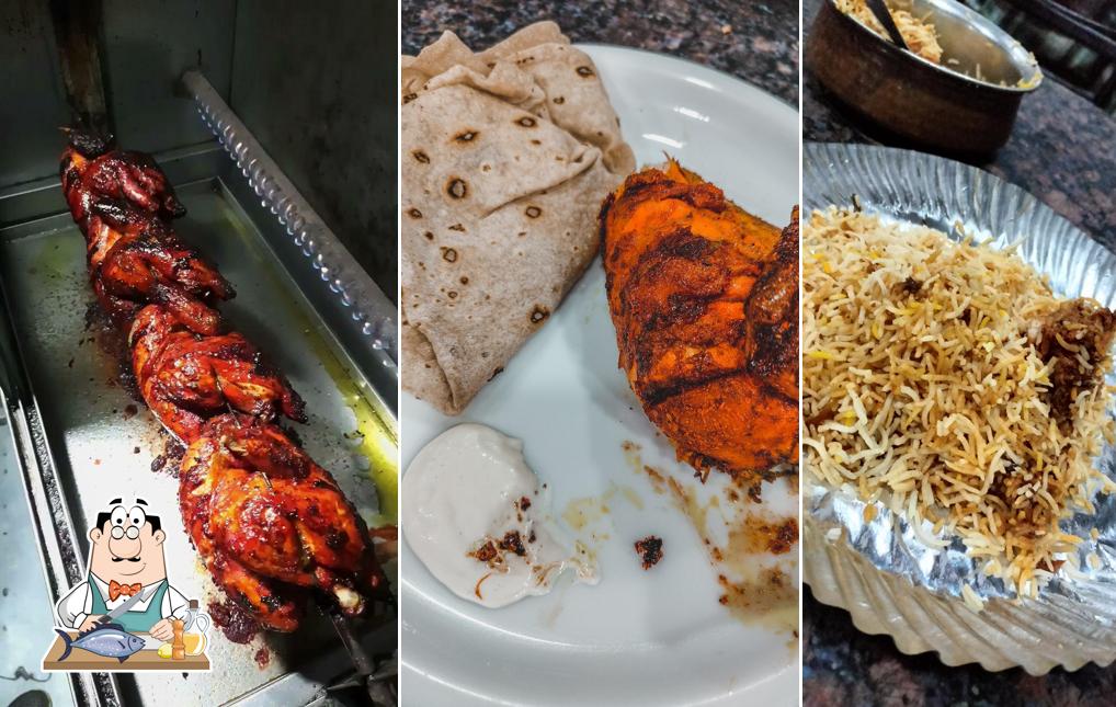 Grilled salmon at ALMAS HYDERABADI BIRYANI AND KABABS