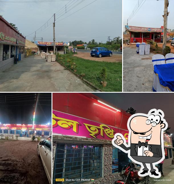 The exterior of Hotel tripti & restaurant