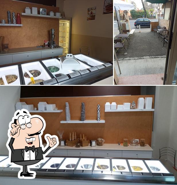 Gli interni di AlSi Gelateria