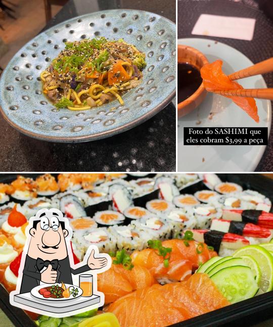 Platos en Bendito Sushi