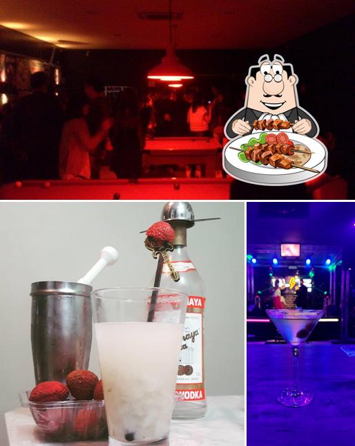 A imagem da comida e interior no Blitz Haus