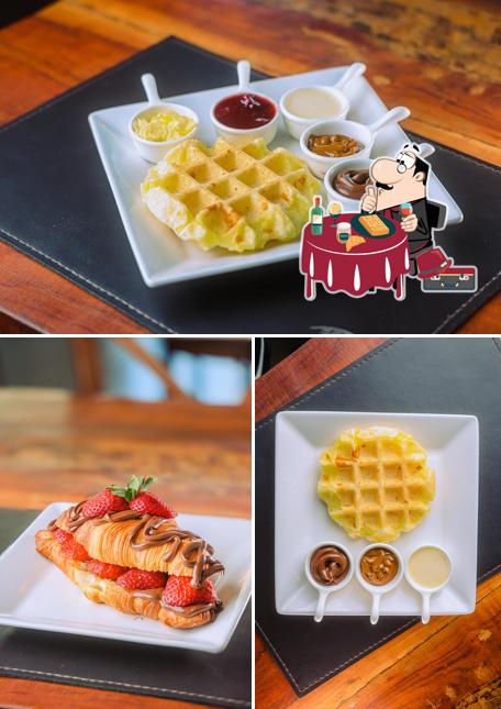 Waffles em Doce Presença Cafeteria e Confeitaria