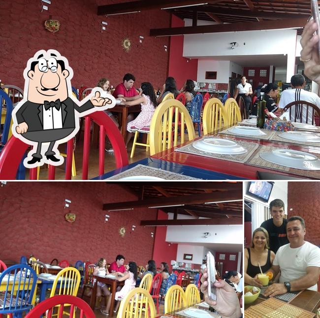 O interior do Restaurante Mistura Nordestina