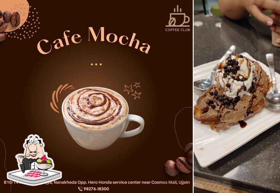 Coffee Club serves a selection of desserts