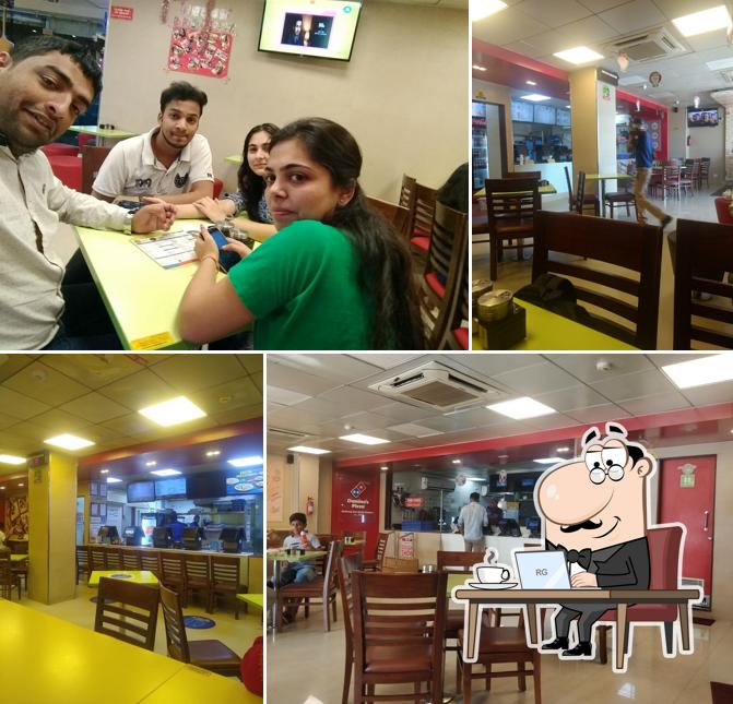 The interior of Domino's Pizza New Adarsh Nagar, Durg