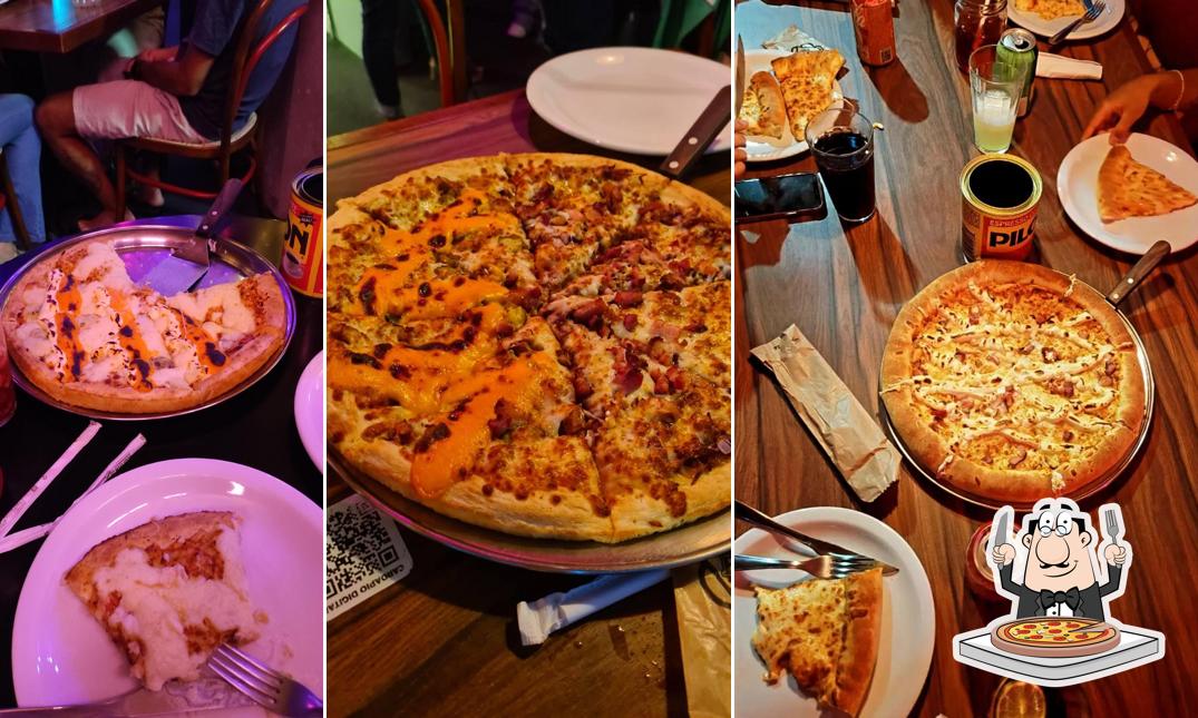 Escolha pizza no Mr. Texas