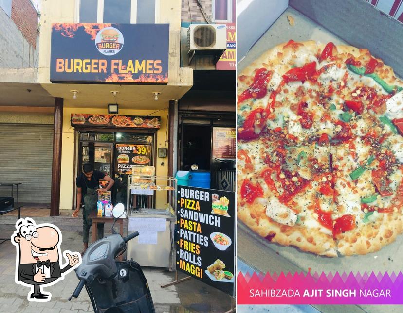 See this picture of Burger flames