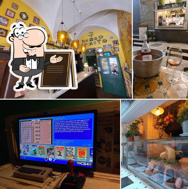 Questa è la immagine che presenta la esterno e interni di Mezzo Spirito - Cibi e Miscele