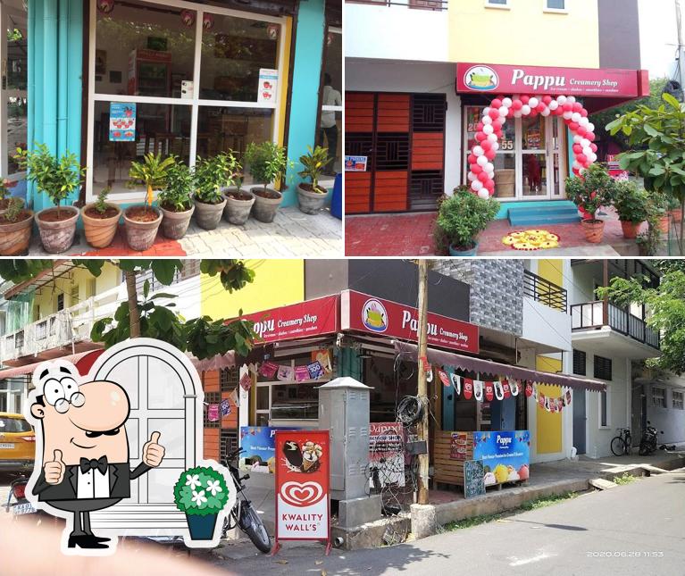 The exterior of Pappu Creamery Shop
