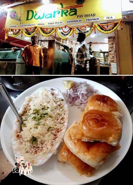 Food at Dwarka Pav Bhaji
