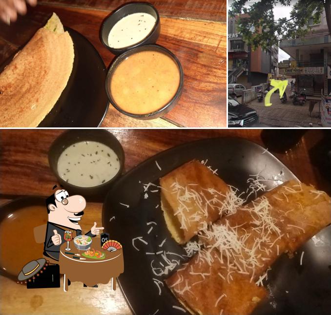 This is the picture depicting food and exterior at SHIV CHULA DOSA HUB
