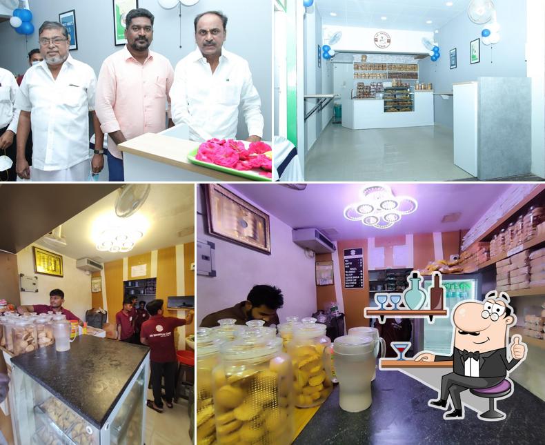 Take a seat at one of the tables at AR RAHMAN CAFE