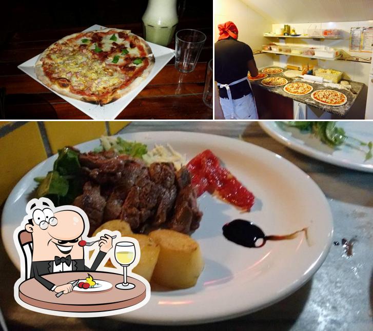 Comida em Bar e Pizzaria Evolução
