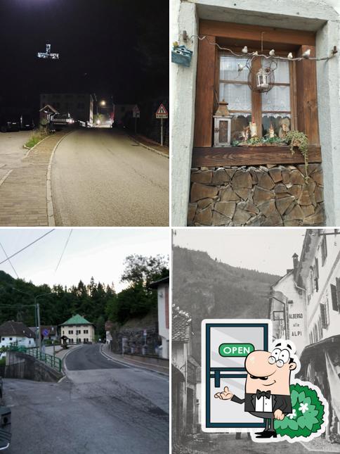 Goditi la vista dagli esterni di Albergo Alle Alpi Di Copetti Gabriella