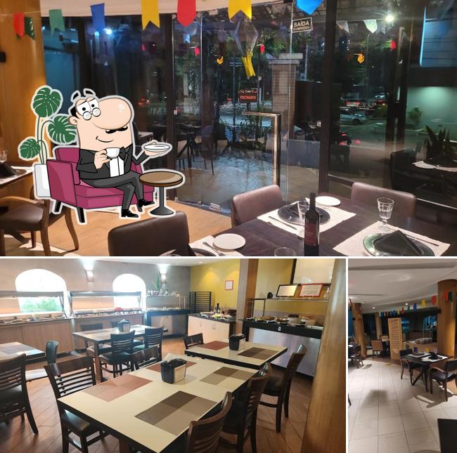 Veja imagens do interior do Cemoara Restaurante Self Service a 50 metros da Beira Mar