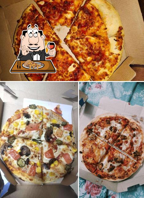 At Domino's Pizza, you can taste pizza