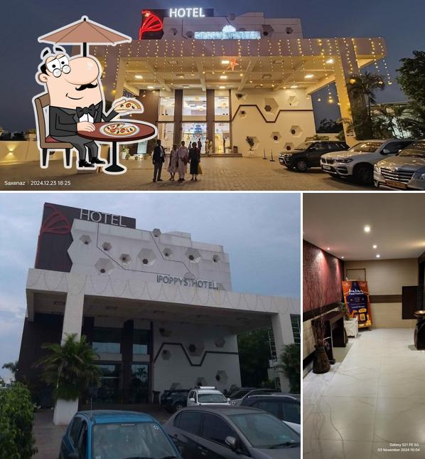 The exterior of POPPYS Hotel - Madurai