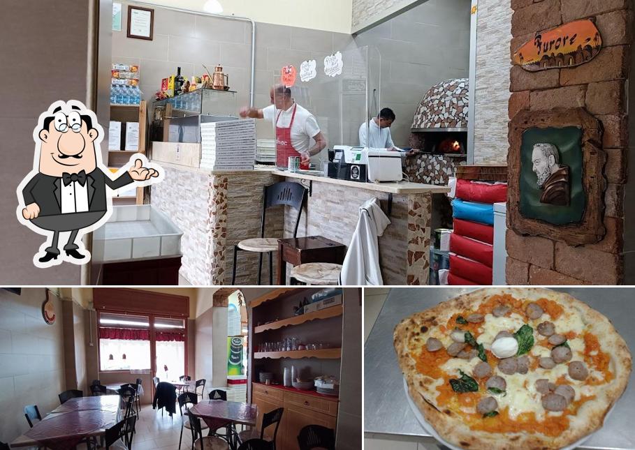 Questa è la immagine che mostra la interni e pizza di Pizzeria Furore