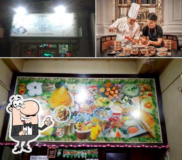 Take a seat at one of the tables at Tiffin Room