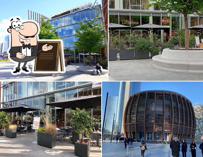 Goditi la vista dall'area esterna di Pandenus Gae Aulenti