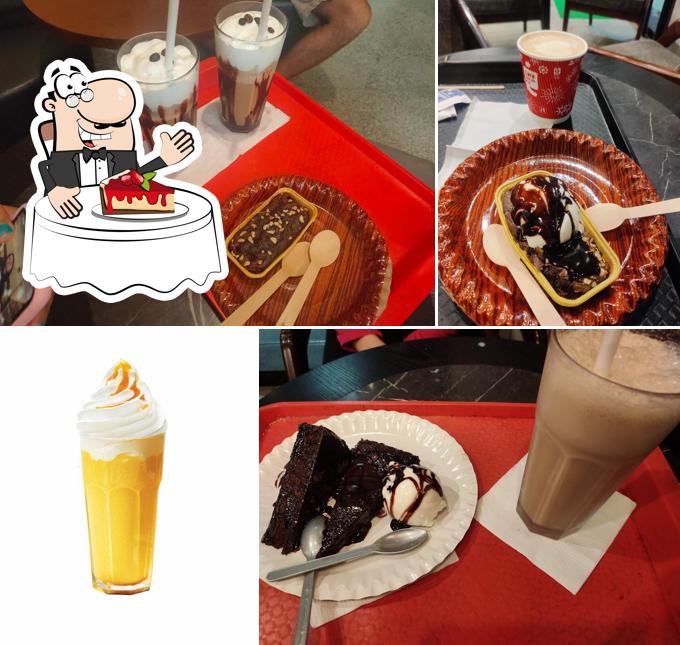 Café Coffee Day serves a variety of desserts