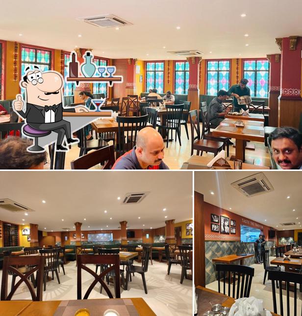 The interior of Andhra Kaaram - Taste The Tradition "Authentic Andhra Food"