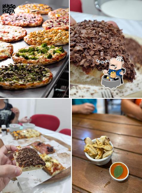 Platos en Russo Pizza