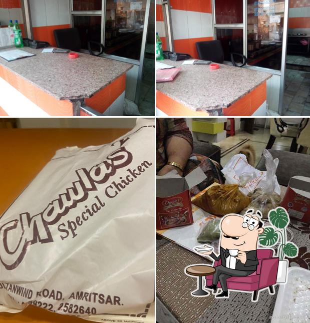 The interior of Chawla's Chicken